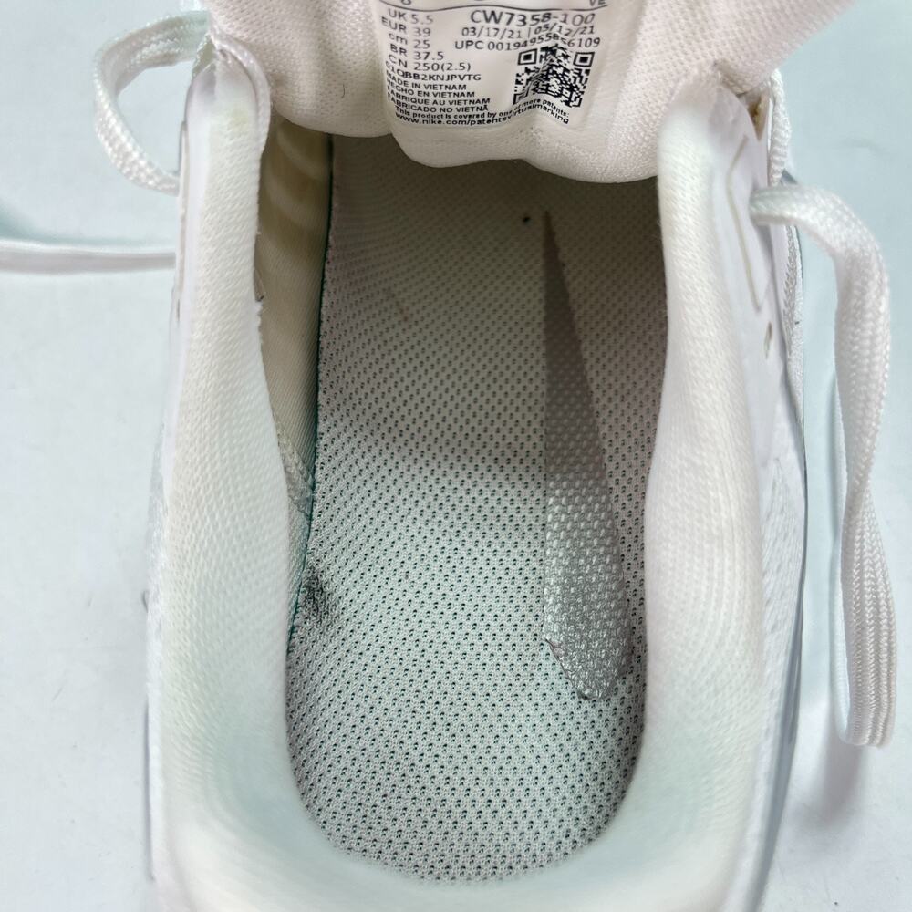 Nike Air Zoom Pegasus 38 White Running Shoes Sneakers CW7358-100 Women's Size 8 - Picture 7 of 9